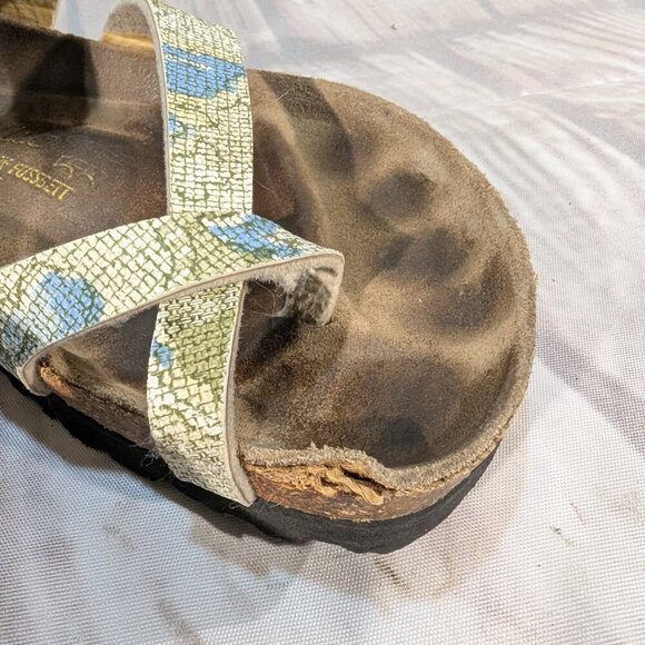 Papillio by Birkenstock Women's Toe Loop Mosaic Floral Sandals Size 6 - Picture 2 of 7